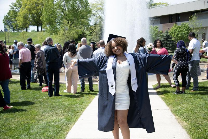 Taylor McCormick celebrating graduation.